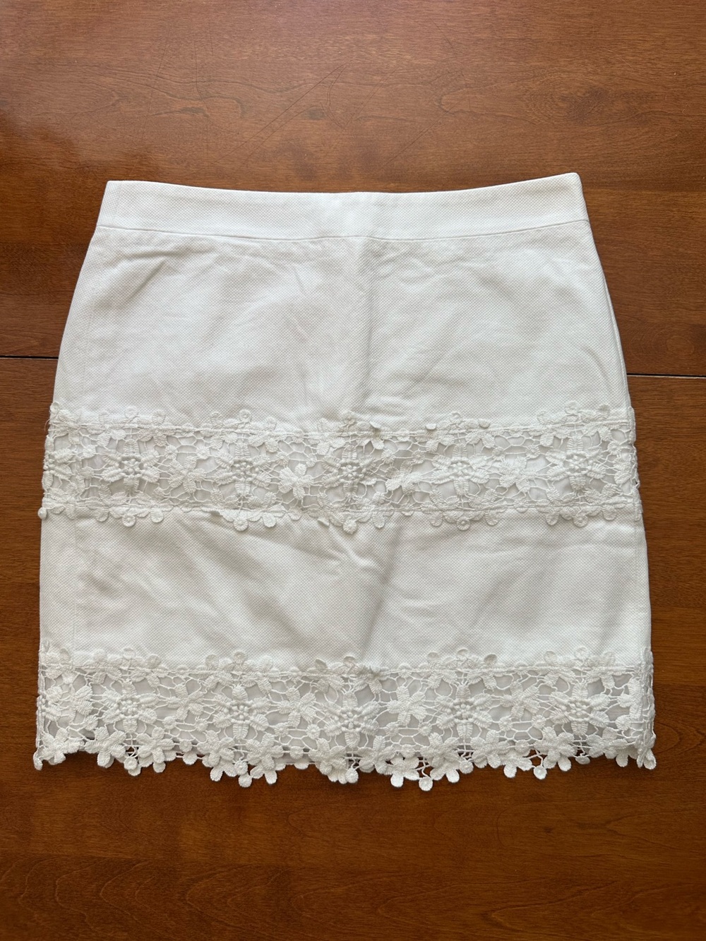 J.Crew White Mini Pencil Skirt